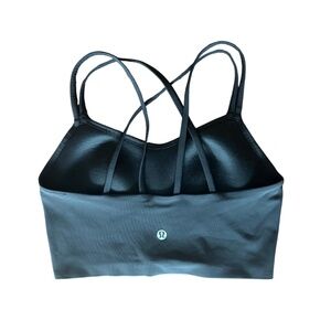Lululemon Like a Cloud Longline Bra Black Size 6 – Cross Back Light Support